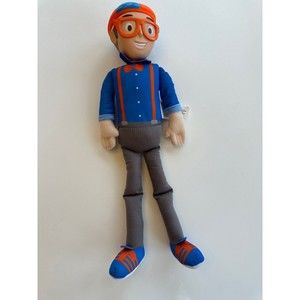 Blippi Bendable Plush Doll, 16” Tall Talking Doll